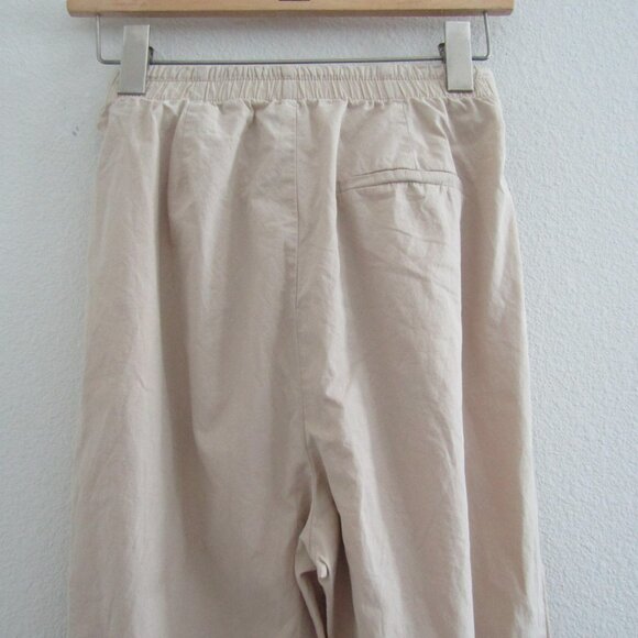 Zara Women's Paperbag Waist Casual Pants Small Cream - Picture 5 of 10